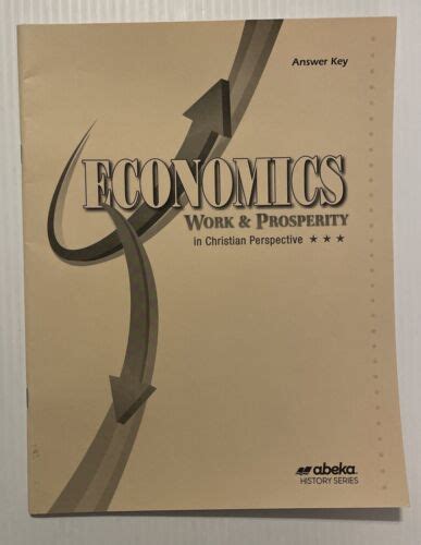 abeka economics work and prosperity answer key Kindle Editon