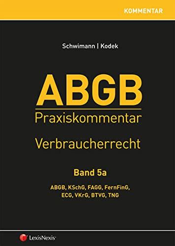 abgb praxiskommentar band 5a verbraucherrecht PDF