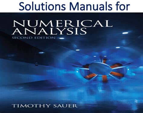 able solutions manual numerical analysis timothy sauer Kindle Editon