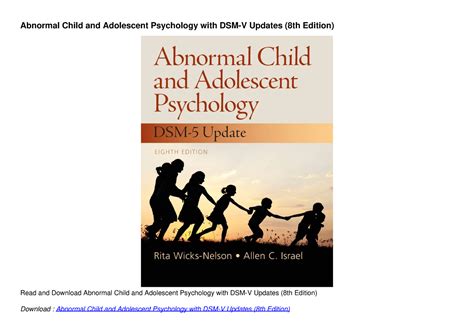 abnormal adolescent psychology updates edition Reader