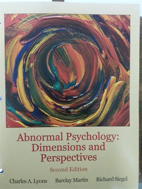 abnormal psychology lyons 4th edition Kindle Editon
