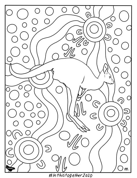 aboriginal coloring pages of animals Reader