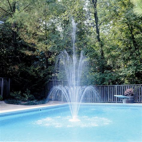 above ground swimming pool water fountain