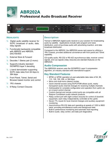 abr202a technical manual PDF