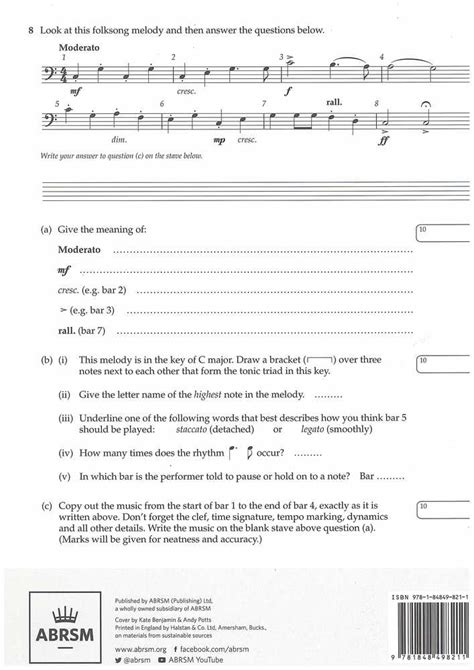 abrsm theory past papers grade 1 Doc