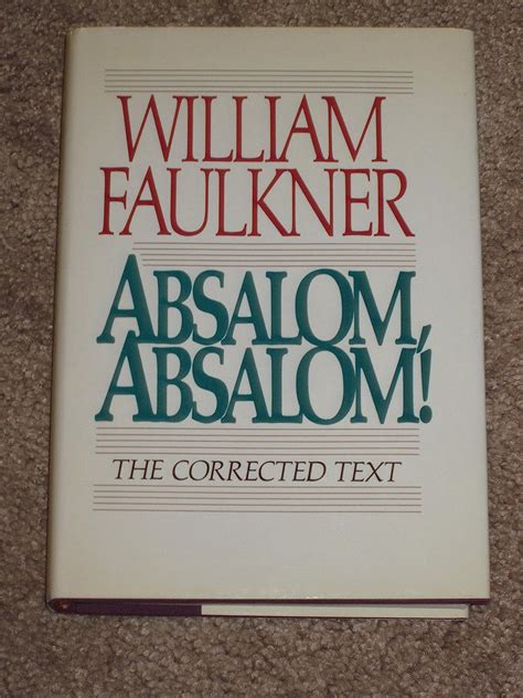 absalom absalom the corrected text Doc