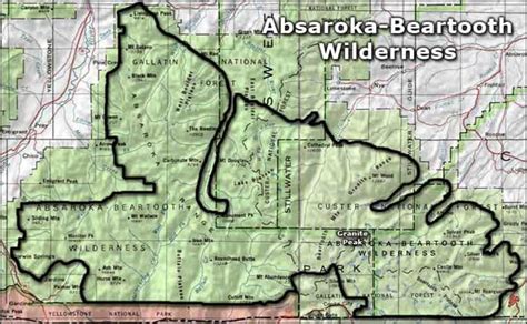absaroka beartooth wilderness montana wyoming outdoor recreation map Epub