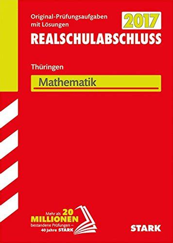 abschlusspr fung regelschule th ringen mathematik realschulabschluss PDF