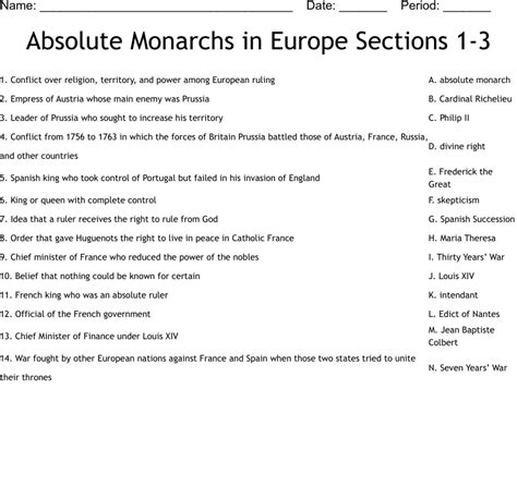 absolute monarchs in europe test and answer Epub