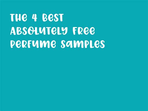 absolutely free perfume sample Doc