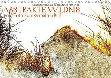 abstrakte wildnis foto gemalten tischkalender PDF