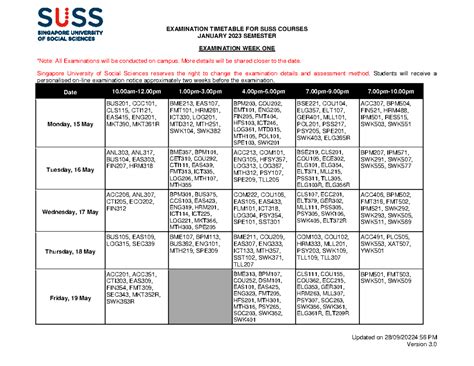 academic calendar suss