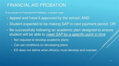academic probation and financial aid