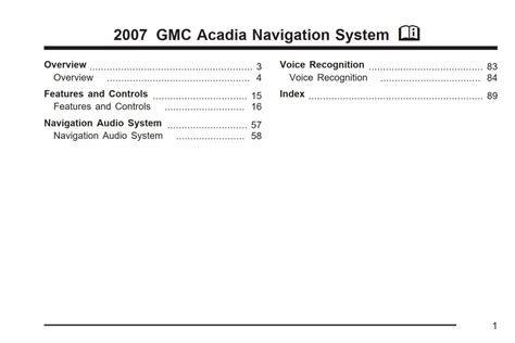 acadia navigation system manual Doc