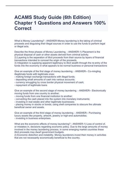 acams study guide fifth edition Kindle Editon