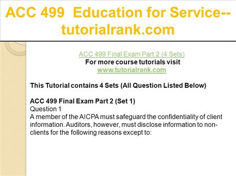 acc 499 solution manuals PDF