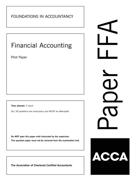 acca f3 2012 past paper Reader