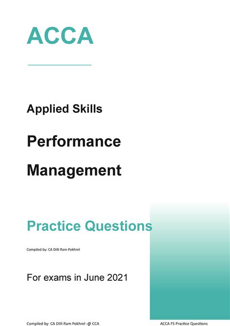 acca f5 laarson practice questions with answers Doc