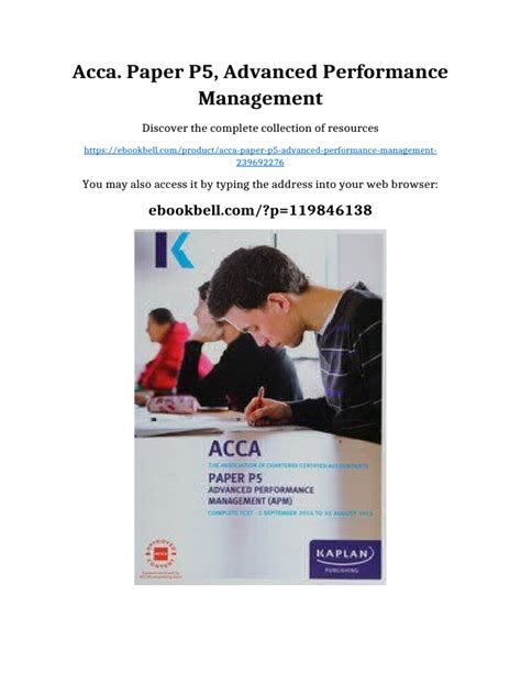 acca paper p5 the exp group Kindle Editon