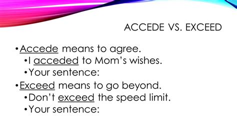 accede in sentence
