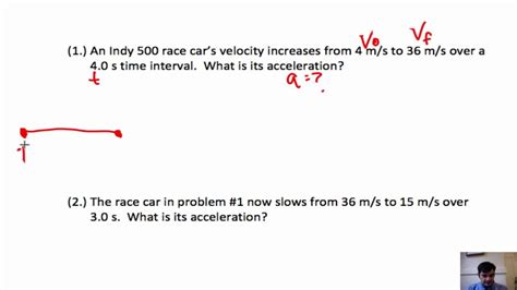 acceleration problems with answers for physical science PDF