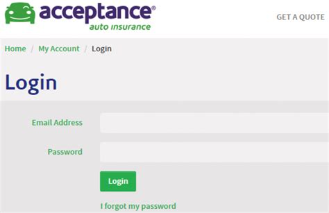 acceptance insurance login