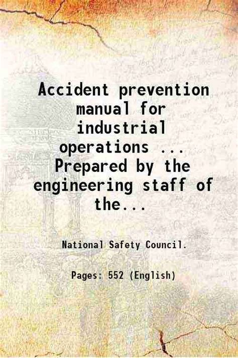 accident prevention manual for industrial operations PDF