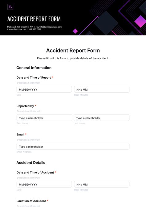 accident report in a narrative form Reader