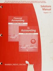 accounting 25e solutions warren Reader