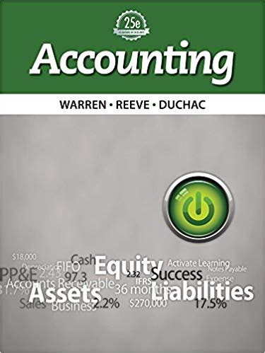 accounting 25th edition warren reeve duchac answers Kindle Editon