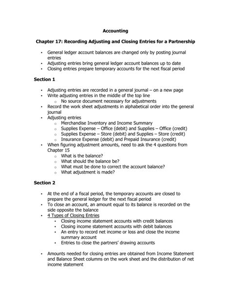 accounting chapter 17 recording adjusting and closing Doc