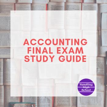 accounting final exam study guide Kindle Editon