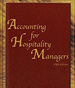 accounting for hospitality managers 5th edition Epub