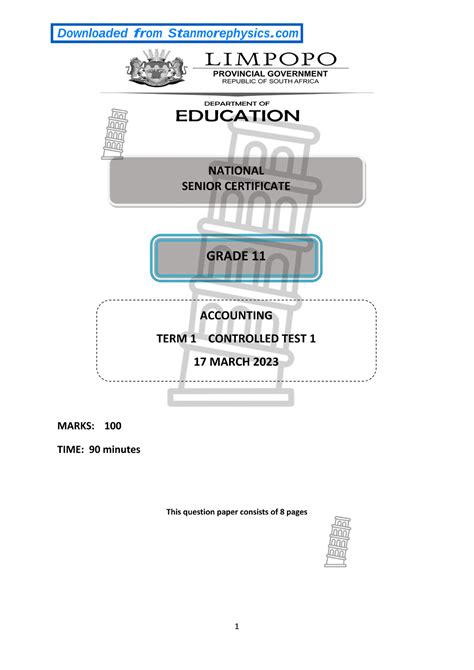 accounting grade 11 test 1 limpopo memorandum sekhukhune district Kindle Editon