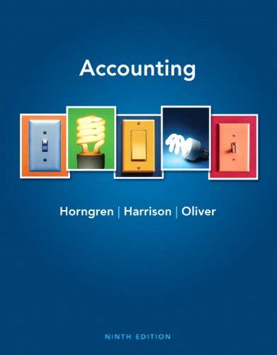 accounting horngren harrison oliver 9th edition solutions Kindle Editon