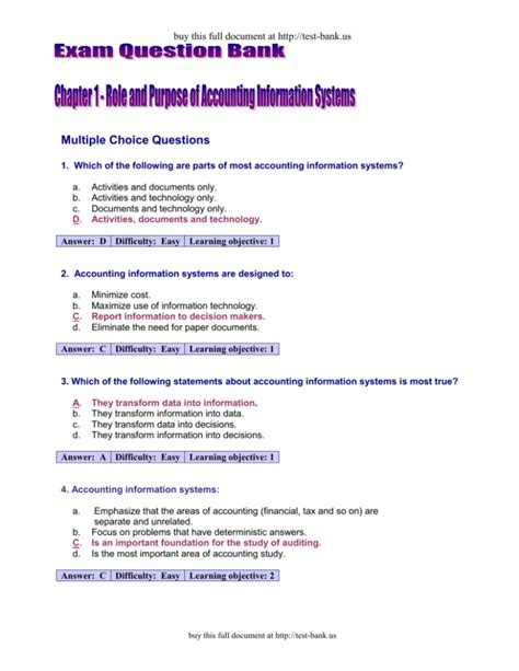 accounting information systems discussion questions answers Kindle Editon