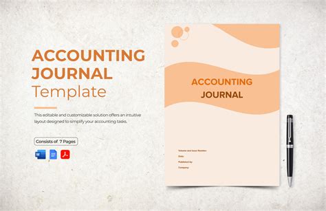 accounting journal template word PDF