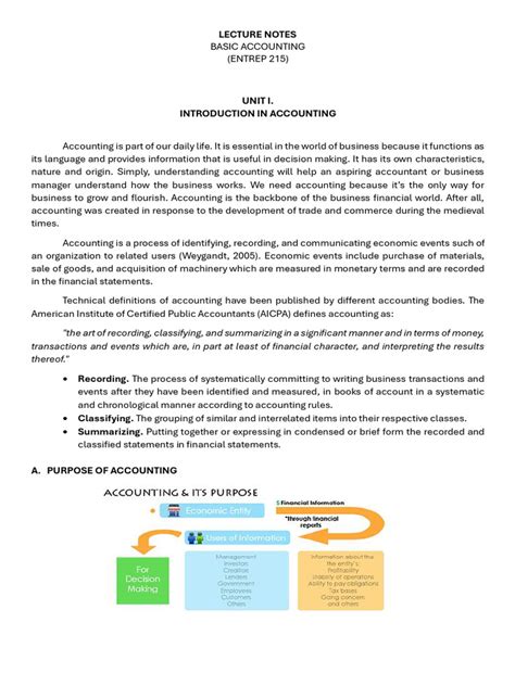 accounting lecture notes pdf Epub