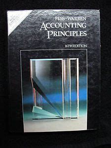 accounting principles 16th edition warren Reader