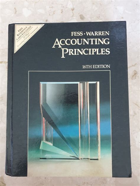 accounting principles 16th edition warren Reader