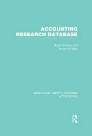 accounting research database routledge editions Kindle Editon