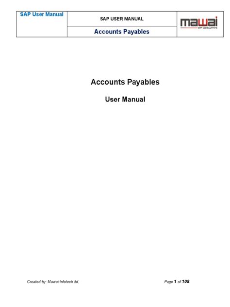 accounts payable using sun system manual PDF