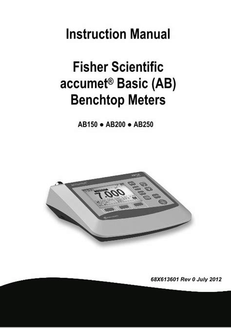 accumet ar20 manual pdf Reader