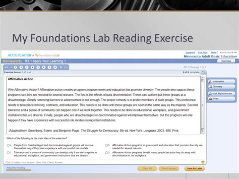accuplacer my foundation lab answers PDF