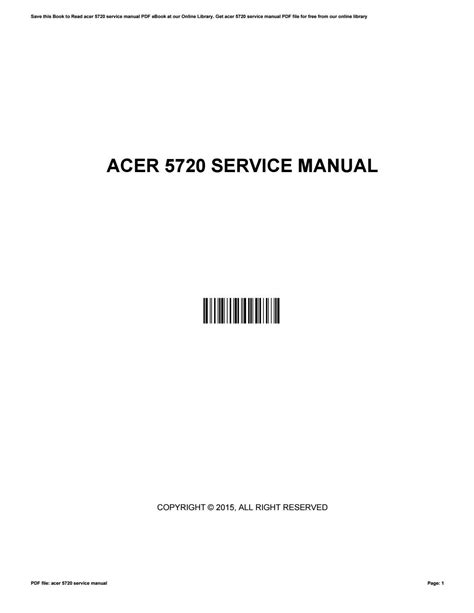 acer 5720 repair manual Epub