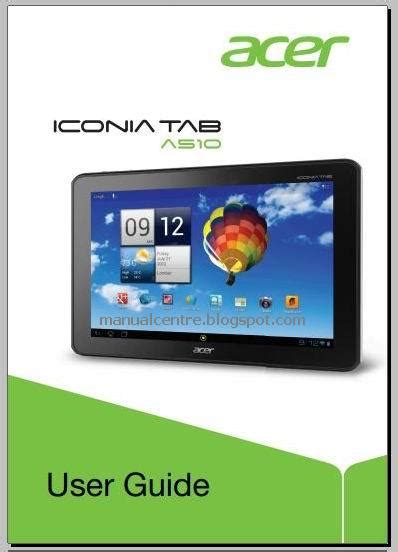 acer a510 tablet user manual PDF
