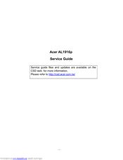 acer al1916p service guide PDF