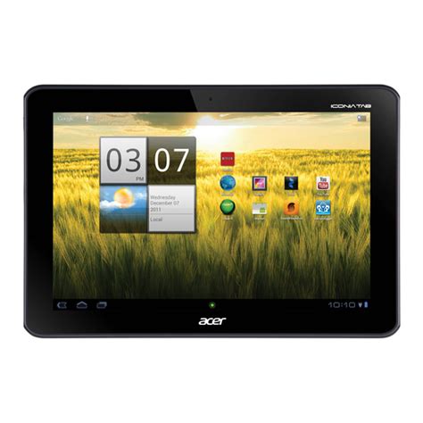 acer iconia tablet a200 manual Doc