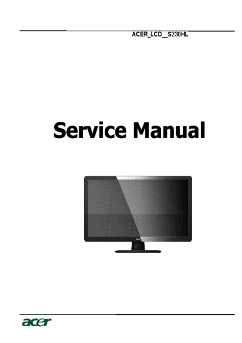 acer s230hl service manual pdf Doc