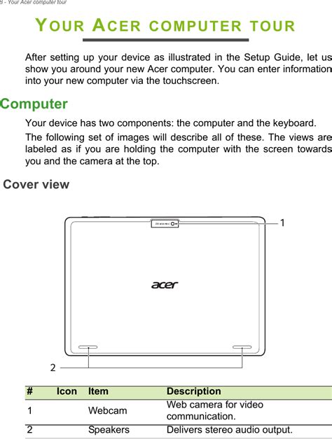 acer tablet owners manual Epub